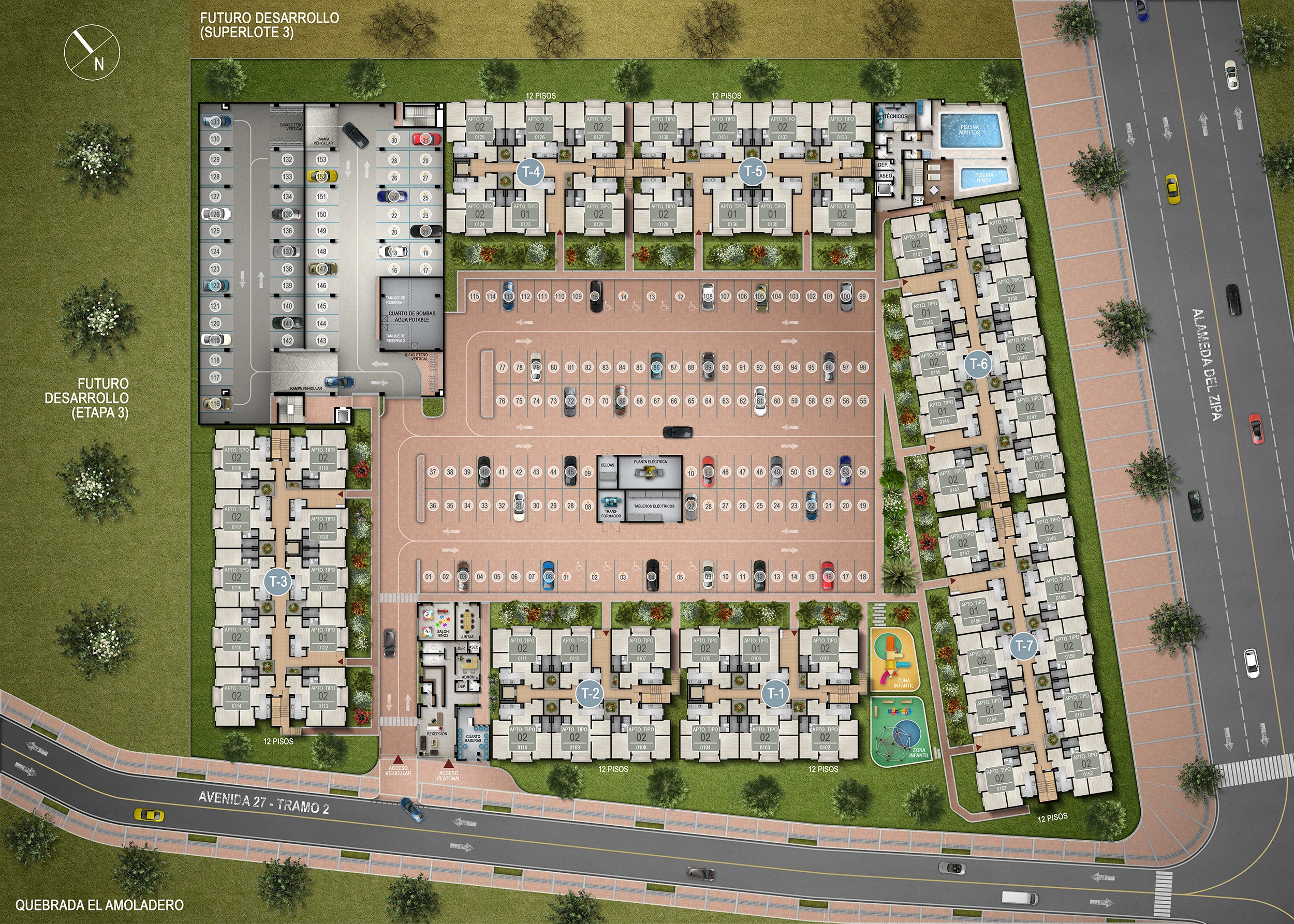 Paseo San Rafael - Planta Urbanismo_Piso 1_Baja
